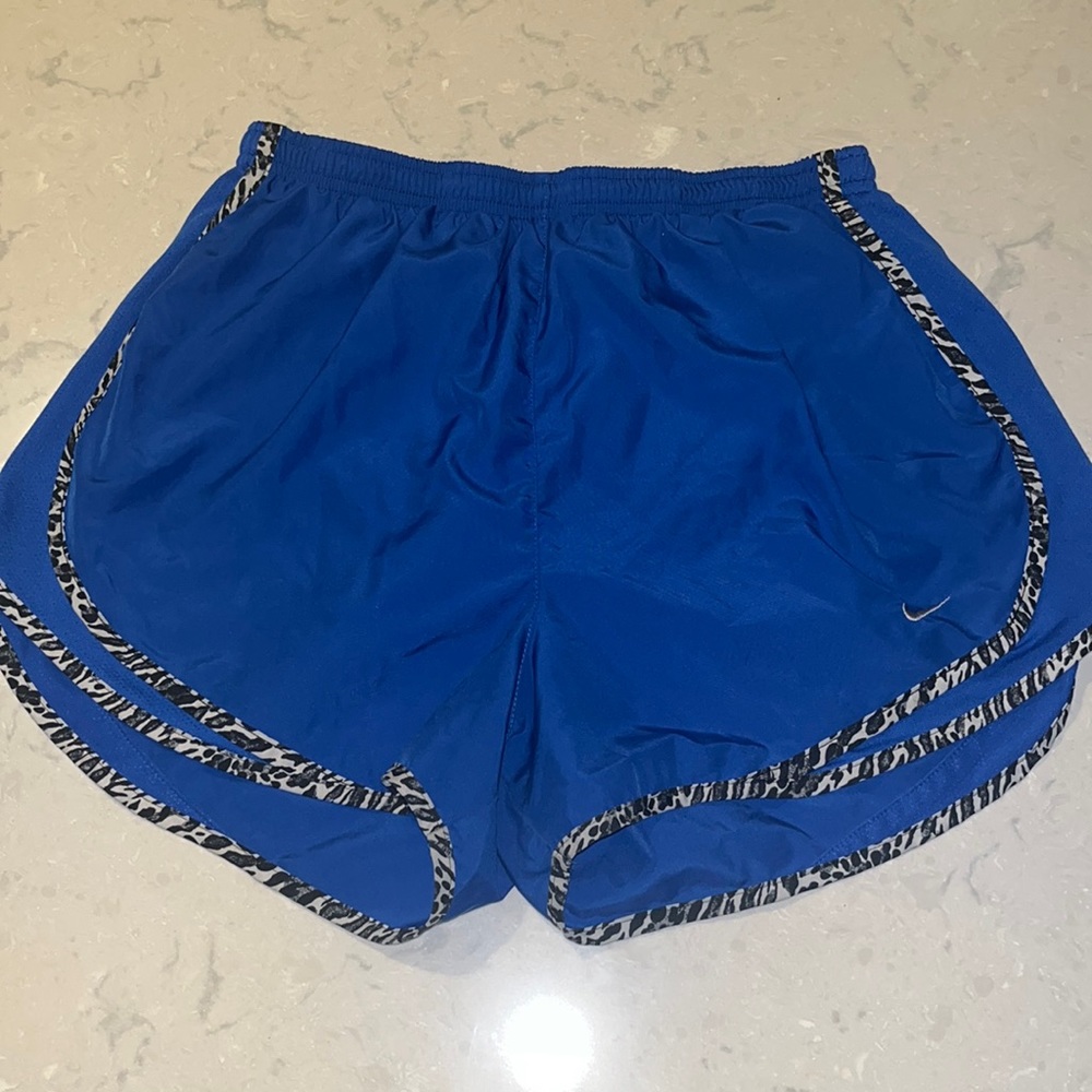 Royal Blue-Snow Leopard Shorts